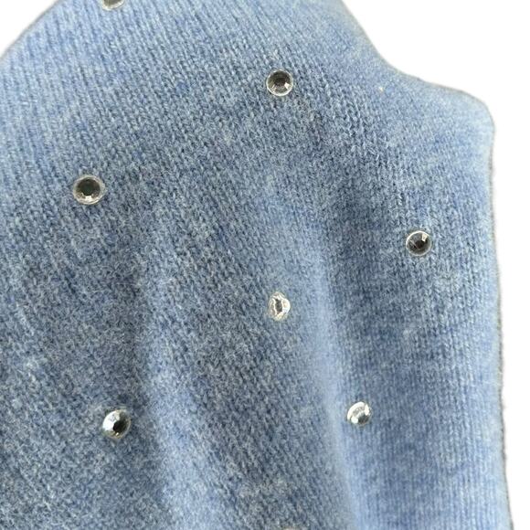 REFORMATION Nathalia Embellished Rhinestone Wool Cropped Cardigan Sweater Size M - Picture 7 of 8